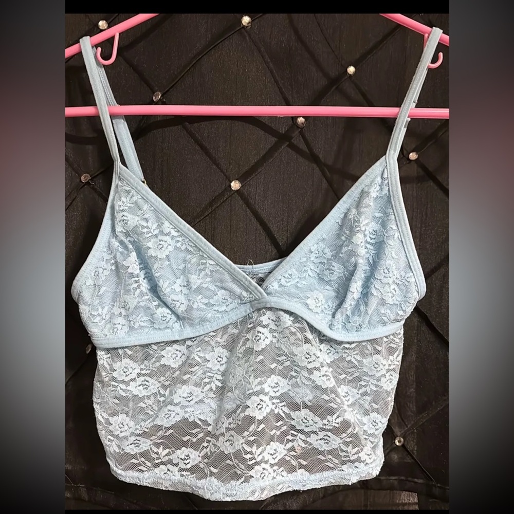 🔆2 for $6 🔆 Urban Outfitters light blue lace tank top